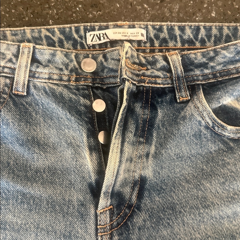 Zara mid rise straight leg jeans - Picture 3 of 7